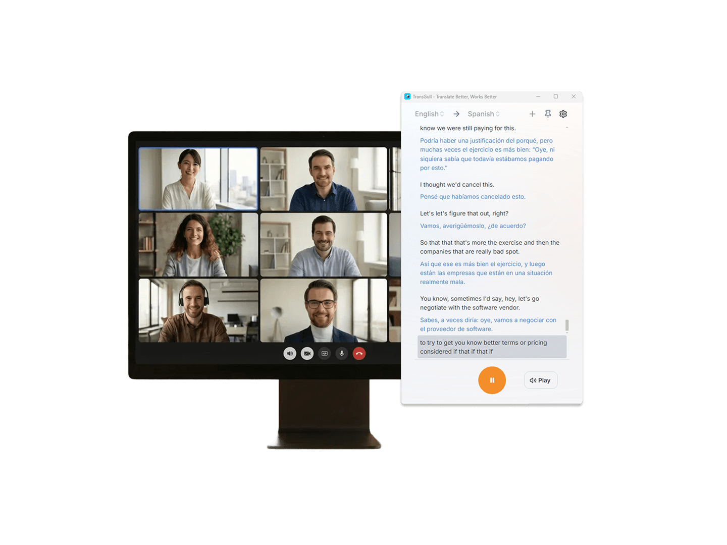 Online Meeting Translation