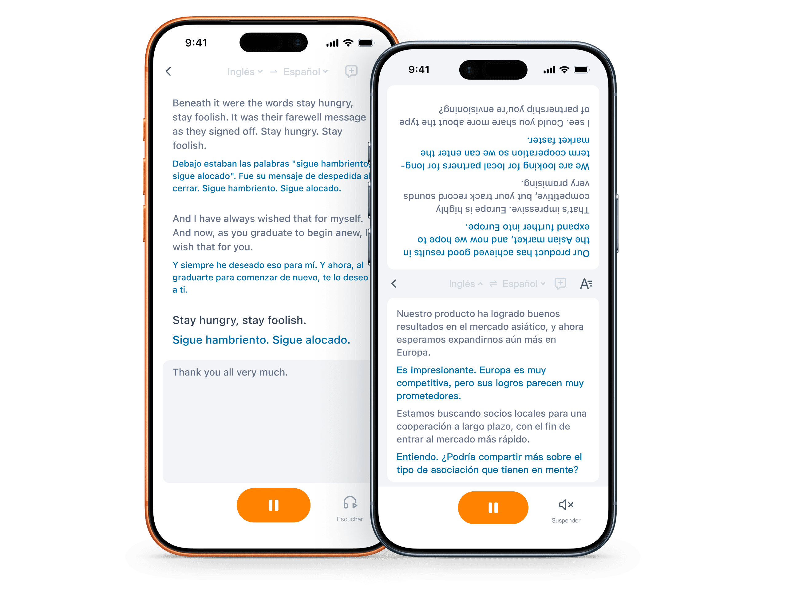 Demostración de interpretación simultánea con IA